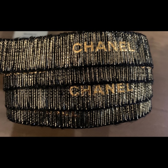 Genuine Chanel Ribbon Black ONE Yard - Picture 4 of 11